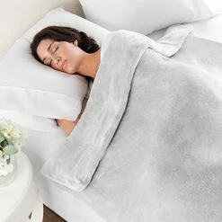 Zen Zone Weighted Blanket With Removable & Washable Cover, 15lb, Plush Grey (48 In. X 72 In.) 10 Zen Zone Weighted Blanket With Removable & Washable Cover, 15lb, Plush Grey (48 In. X 72 In.) -Electric Blankets Sales Store 41jUqBvkdgL