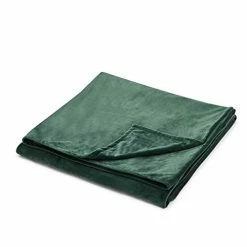 TONGDADA Removable Duvet Cover For Weighted Blanket | 60''x80'' | Premium Super Soft Minky | Dark Green Dark Green Cotton