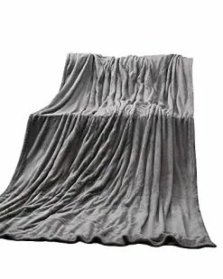 Z3GOGO Electric Large Heated Blanket Twin Size 62" X 84" Heating Throw With 4 Heating Levels & 10 Hours Auto-Off & Overheating Protection, Soft Flannel Warming Blanket Throw For Home Use