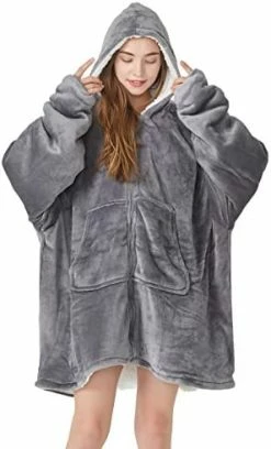 TOPCEE Oversized Blanket Hoodie Sweatshirt With Zip, Cozy Warm Hooded Sherpa Fleece Wearable Blanket, Louging Blanket With Giant Pocket, Gifts For Adults Girlfriend Wife Mom And Daughter. (Dark Grey) 13 TOPCEE Oversized Blanket Hoodie Sweatshirt With Zip, Cozy Warm Hooded Sherpa Fleece Wearable Blanket, Louging Blanket With Giant Pocket, Gifts For Adults Girlfriend Wife Mom And Daughter. (Dark Grey) -Electric Blankets Sales Store 41kNHpRbuyL. AC