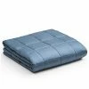 YnM Bamboo Weighted Blanket — 100% Natural Bamboo Viscose Oeko-Tex Certified Material With Premium Glass Beads (Blue Grey, 48''x72'' 15lbs), Suit For One Person(~140lb) Use On Twin/Full Bed Moss Inner Weighted Layer 2 YnM Bamboo Weighted Blanket — 100% Natural Bamboo Viscose Oeko-Tex Certified Material With Premium Glass Beads (Blue Grey, 48''x72'' 15lbs), Suit For One Person(~140lb) Use On Twin/Full Bed Moss Inner Weighted Layer -Electric Blankets Sales Store 41lIdzp9pjL