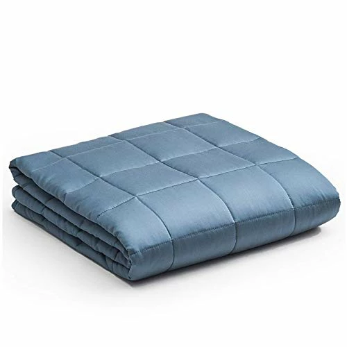 YnM Bamboo Weighted Blanket — 100% Natural Bamboo Viscose Oeko-Tex Certified Material With Premium Glass Beads (Blue Grey, 48''x72'' 15lbs), Suit For One Person(~140lb) Use On Twin/Full Bed Moss Inner Weighted Layer 3 YnM Bamboo Weighted Blanket — 100% Natural Bamboo Viscose Oeko-Tex Certified Material With Premium Glass Beads (Blue Grey, 48''x72'' 15lbs), Suit For One Person(~140lb) Use On Twin/Full Bed Moss Inner Weighted Layer