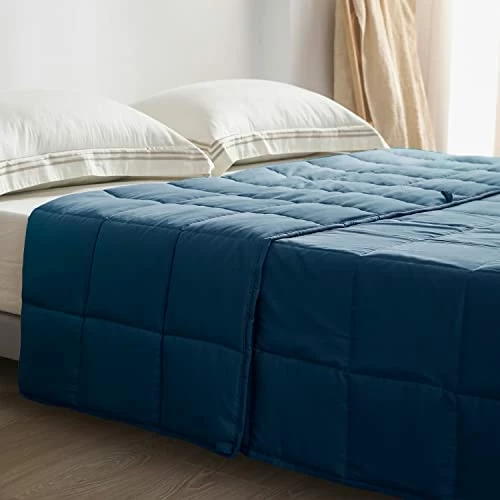 Exclusivo Mezcla Grey Weighted Blanket (60"x80" 17lbs), Queen Size Heavy Blanket With Premium Glass Beads White 11 Exclusivo Mezcla Grey Weighted Blanket (60"x80" 17lbs), Queen Size Heavy Blanket With Premium Glass Beads White - Image 9