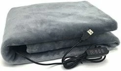 SEITG USB Electric Heating Blanket Heated Shawl 3 Heating Settings And 3 Hours Auto Off For Office Study Sitting Room Library Coffee Shop Plane And More (Black) -Electric Blankets Sales Store 41lKI0EAwHL. AC
