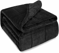 Sivio Sherpa Fleece Weighted Blanket For Adult, 15 Lbs Heavy Fuzzy Throw Blanket With Soft Plush Flannel, Reversible Full-Size Super Soft Extra Warm Cozy Fluffy Blanket, 60 X 80 Inches, Grey Dual Sided Navy Blue -Electric Blankets Sales Store 41lfIGFSQ7L. AC