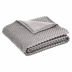 Amazon Basics Weighted Blanket With Minky Duvet Cover - 12 Pound, 48 X 72-Inch, Dark Grey/Grey 21 Amazon Basics Weighted Blanket With Minky Duvet Cover - 12 Pound, 48 X 72-Inch, Dark Grey/Grey -Electric Blankets Sales Store 41m4R48lQjL