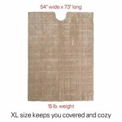 Sunbeam Extra Warm Weighted Blanket | 15 Pounds, Reversible Plush Velvet/Microfiber With Arm Slits And Neck Cutout, 54” X 73”, Mushroom 11 Sunbeam Extra Warm Weighted Blanket | 15 Pounds, Reversible Plush Velvet/Microfiber With Arm Slits And Neck Cutout, 54” X 73”, Mushroom -Electric Blankets Sales Store 41mv0hBg7TL