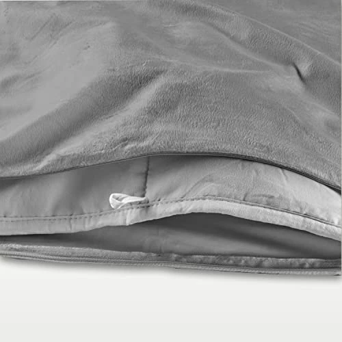 Cozy Comfort Weighted Blanket (9lb), With Removable Cooling Cover Blue 5 Cozy Comfort Weighted Blanket (9lb), With Removable Cooling Cover Blue - Image 3