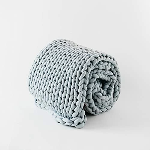 Nuzzie 25lb King Knit Weighted Blanket - Sleeps Cooler Than The Competition - Hand Woven Chunky Knit - Breathable And Cooling - Dark Grey 14 Nuzzie 25lb King Knit Weighted Blanket - Sleeps Cooler Than The Competition - Hand Woven Chunky Knit - Breathable And Cooling - Dark Grey - Image 12