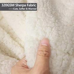 Bood Sherpa King Size Weighted Blanket 20 Lbs For Adult, Plush Fleece Minky 20 Lb Weighted Blankets, 80x87 Weighted Blanket Queen For Queen/King Size Bed With Strip, Soft Fuzzy Weighted Throw Blanket Grey-white -Electric Blankets Sales Store 41pJFyiejVL