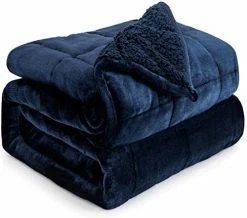 Sherpa Fleece Weighted Blanket 15 Pounds Queen Size 60” X 80”, Cottonblue Heavy Weighted Blankets For Adults Perfect For 150-210 Lbs, Soft Cozy Fuzzy Weighted Blanket 60x80 Inches, Idea Gifts, Gray -Electric Blankets Sales Store 41pKhML3ewL. AC 1