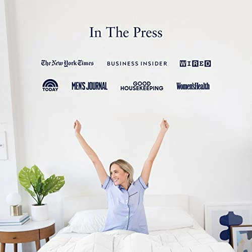 Luna Adult Weighted Blanket - Silky Cooling Bamboo & Premium Glass Beads - 25 Lbs - 80x87 - King Size Bed - Designed In USA - Heavy Cool Weight For Hot & Cold Sleepers - White 6 Luna Adult Weighted Blanket - Silky Cooling Bamboo & Premium Glass Beads - 25 Lbs - 80x87 - King Size Bed - Designed In USA - Heavy Cool Weight For Hot & Cold Sleepers - White - Image 4