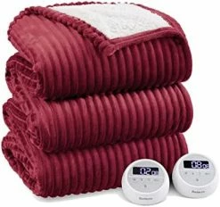 Bedsure Heated Blanket Electric Throw - Soft Ribbed Fleece Fast Heating Electric Blanket With 6 Heating Levels & 4 Time Settings, 3 Hours Auto-Off (50×60 Inches, Dark Grey) 24 Bedsure Heated Blanket Electric Throw - Soft Ribbed Fleece Fast Heating Electric Blanket With 6 Heating Levels & 4 Time Settings, 3 Hours Auto-Off (50×60 Inches, Dark Grey) -Electric Blankets Sales Store 41prWTOFPyL. AC