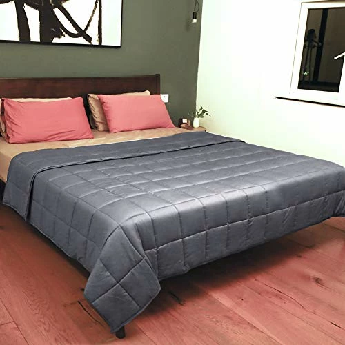 Secura Everyday Luxury Premium Adult Weighted Blanket, 100% Cotton Material With Glass Beads, Hypo-Allergenic, Quiet & Durable (15 Lbs, 48 X 72 Twin Size) 4 Secura Everyday Luxury Premium Adult Weighted Blanket, 100% Cotton Material With Glass Beads, Hypo-Allergenic, Quiet & Durable (15 Lbs, 48 X 72 Twin Size) - Image 2