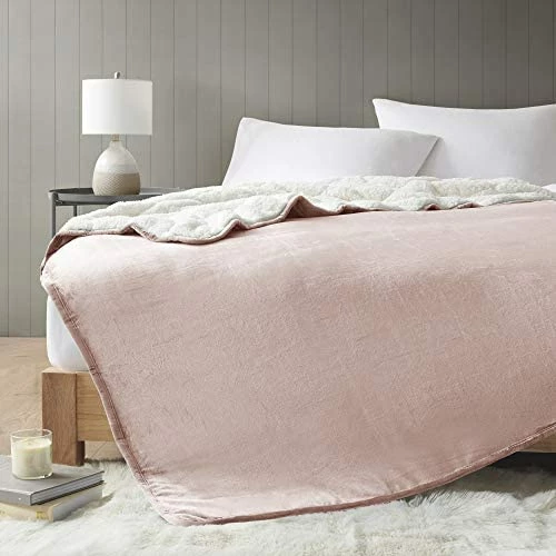Comfort Spaces Reversible Weighted Blanket Adult-Glass Beads Filling All Season Soft Heavy Wraps-Box Quilted Cozy Warm Bed Cover, 60"x80" / 17lbs, Mink To Microfiber Grey 10 Comfort Spaces Reversible Weighted Blanket Adult-Glass Beads Filling All Season Soft Heavy Wraps-Box Quilted Cozy Warm Bed Cover, 60"x80" / 17lbs, Mink To Microfiber Grey - Image 8