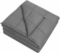 Sweet Home Collection Weighted Blanket Quality Heavyweight Cozy Soft Breathable And Comfortable Bedding With Premium Grade Glass Beads, 60" X 80" - 15 Pounds, Light Gray -Electric Blankets Sales Store 41rD a8vFGL. AC