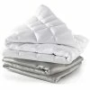 Cosy House Collection Adult Weighted Blanket & 100% Bamboo Removable Cover - 60" X 80", 15 Lbs Heavy Blanket With Premium Glass Beads, Grey 1 Cosy House Collection Adult Weighted Blanket & 100% Bamboo Removable Cover - 60" X 80", 15 Lbs Heavy Blanket With Premium Glass Beads, Grey -Electric Blankets Sales Store 41rWVECSSxL