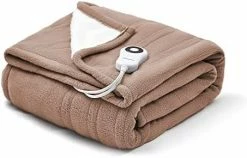 Warm Storm Heated Throw Blanket,Ultra Soft Red Polar Fleece & Sherpa Electric Blanket With Fast Heating 5 Heat Settings,4 Hours Auto Off,Washable,50 X 60 Inch -Electric Blankets Sales Store 41rkDbjZt2L. AC