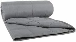 YSTHER Weighted Blanket Twin Size 48 X 72 15 Pounds Cooling Weighted Blanket For Adult Heavy Blanket With Premium Glass Beads（Black & Purple） -Electric Blankets Sales Store 41sUfJcX02L. AC