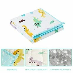 Weighted Idea Weighted Blanket 7 Pounds For Kid(4160,Young Trees Printed) Comfortable And Breathable Fabric With Premium Glass Beads Fall Fast Sleep… Navy Blue -Electric Blankets Sales Store 41sWFs400FL