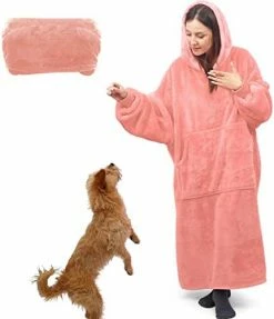 Lengthened Oversized Blanket Hoodie Wearable Blanket Sweatshirt For Women Men-Hoodie Blanket Hooded Blanket With Giant Pocket Black 24 Lengthened Oversized Blanket Hoodie Wearable Blanket Sweatshirt For Women Men-Hoodie Blanket Hooded Blanket With Giant Pocket Black -Electric Blankets Sales Store 41uDTOTR3tL. AC