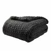 YnM Weighted Blanket, Hand Made Chunky Knit Weighted Throw Blanket For Sleep, Stress Or Home Décor, Rest And Relax In Style With YnM's Breathable Weighted Blankets (Dark Grey, 15lbs) -Electric Blankets Sales Store 41uggEa296L