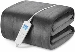 PROALLER Heated Blanket Electric Throw, 10 Levels & 4H Timer Auto-Off, Machine Washable, Soft Flannel Sherpa Full Body Warming, Sofa Bed Office Use, Heating Blanket 50" X 60", Red -Electric Blankets Sales Store 41vElcltwoL. AC