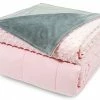Aemicion Weighted Blanket For Adult Pink 15lbs 60" X80" Queen Size Premium Cotton Comfortable Heavy Bed Blanket With Glass Beads Removable Minky Dot Duvet Cover Pink Minky Cover & Pink Cotton Blanket 1 Aemicion Weighted Blanket For Adult Pink 15lbs 60" X80" Queen Size Premium Cotton Comfortable Heavy Bed Blanket With Glass Beads Removable Minky Dot Duvet Cover Pink Minky Cover & Pink Cotton Blanket -Electric Blankets Sales Store 41vNbmhRwGL