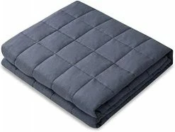 Comfort Sleep Weighted Blanket Queen Size, 60" X 80", 17 Lbs, Dark Gray, 100% Cotton Material With Premium Glass Beads (17) -Electric Blankets Sales Store 41vZvUM8OXL. AC