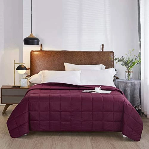 HomeSmart Products King Size Weighted Blanket 20 Lbs By HomeSmart (an American Company) - 400 Thread Count Resort Quality Cotton - 88"x96" White 11 HomeSmart Products King Size Weighted Blanket 20 Lbs By HomeSmart (an American Company) - 400 Thread Count Resort Quality Cotton - 88"x96" White - Image 9