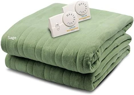 BIDDEFORD BLANKETS Comfort Knit Electric Heated Blanket With Analog Controller, Queen, Blue 10 BIDDEFORD BLANKETS Comfort Knit Electric Heated Blanket With Analog Controller, Queen, Blue - Image 8