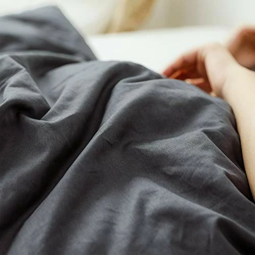 Sleepymoon Duvet Cover Snug Minky Dot Cotton Double Sided For Weighted Blankets (48''x72'') | Adult Kids | Grey | Warm Cool For Hot & Cold Grey Double Sided Minky And Cotton 8 Sleepymoon Duvet Cover Snug Minky Dot Cotton Double Sided For Weighted Blankets (48''x72'') | Adult Kids | Grey | Warm Cool For Hot & Cold Grey Double Sided Minky And Cotton - Image 6