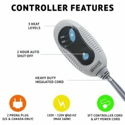 Beautyrest Reversible Sherpa To Fleece Electric Wrap Poncho Blanket Shawl Wearable, Auto Shut Off, Virtually Zero EMF, Multi Heat Setting, UL Certified, Machine Washable, Tan 50" X 64" 18 Beautyrest Reversible Sherpa To Fleece Electric Wrap Poncho Blanket Shawl Wearable, Auto Shut Off, Virtually Zero EMF, Multi Heat Setting, UL Certified, Machine Washable, Tan 50" X 64" -Electric Blankets Sales Store 41xaEwb0NKL