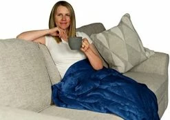 Quiilai Portable Flannel Weighted Blanket 50"x 60" Pink -Electric Blankets Sales Store 41xeIm Q9qL. AC