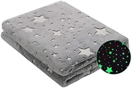 Kid Weighted Blanket Cover, Removable Duvet Cover 36" X 48" Glow In The Dark, Hallo Bunny Heavy Blanket Duvet Cover With 8 Internal Ties For Secure Attachment, Machine Washable - Blue Grey Stars 10 Kid Weighted Blanket Cover, Removable Duvet Cover 36" X 48" Glow In The Dark, Hallo Bunny Heavy Blanket Duvet Cover With 8 Internal Ties For Secure Attachment, Machine Washable - Blue Grey Stars - Image 8