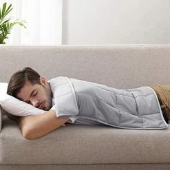 YSTHER Weighted Blanket Twin Size 48 X 72 15 Pounds Cooling Weighted Blanket For Adult Heavy Blanket With Premium Glass Beads（Black & Purple） -Electric Blankets Sales Store 41yqvG2t8yL. AC