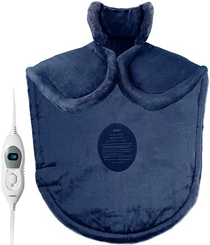HEYNEMO Large Electric Heating Pad For Back Pain Relief And Cramps Relief,Electric Blanket Heat Wrap For Neck And Shoulders,3 Heat Settings 2 Auto-Off,25"x27" Ultra-Soft Heated Pad,Grey 15 HEYNEMO Large Electric Heating Pad For Back Pain Relief And Cramps Relief,Electric Blanket Heat Wrap For Neck And Shoulders,3 Heat Settings 2 Auto-Off,25"x27" Ultra-Soft Heated Pad,Grey - Image 13