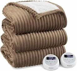 Bedsure Heated Blanket Electric Throw - Soft Ribbed Fleece Fast Heating Electric Blanket With 6 Heating Levels & 4 Time Settings, 3 Hours Auto-Off (50×60 Inches, Dark Grey) 23 Bedsure Heated Blanket Electric Throw - Soft Ribbed Fleece Fast Heating Electric Blanket With 6 Heating Levels & 4 Time Settings, 3 Hours Auto-Off (50×60 Inches, Dark Grey) -Electric Blankets Sales Store 41z NM3lxAL. AC