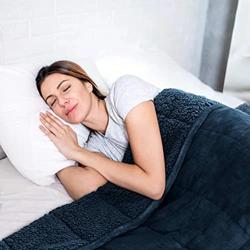 Sherpa Weighted Blanket 15 Lbs,Drewin Moroccan Print Flannel Fleece Soft Weighted Blanket For Adult (130lbs-180lbs),Fuzzy Plush Heavy Throw Blanket For Warm Winter Gifts,Grey 60x80 Inches 17 Sherpa Weighted Blanket 15 Lbs,Drewin Moroccan Print Flannel Fleece Soft Weighted Blanket For Adult (130lbs-180lbs),Fuzzy Plush Heavy Throw Blanket For Warm Winter Gifts,Grey 60x80 Inches - Image 15