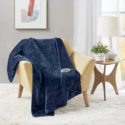 MP2 Electrical Heated Throw With Foot Pocket | Plush Heated Foot Blanket For Office With Auto Shut Off | 3 Heat Levels | Machine Washable - 50"X 62", Grey -Electric Blankets Sales Store 51 RwsHjXgL. AC