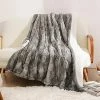 Coomiss Electric Heated Blanket 50" X 60" Luxury Faux Fur Sherpa Fast Heating Blanket ETL Certification With 5 Heating Levels 3 Hours Auto Off Machine Washable Grey -Electric Blankets Sales Store 510CKfBon5L