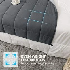 Deconovo Weighted Blanket 100% Cotton Heavy Blanket Filled With Glass Beads (60 X 80 Inch | 15 Lbs) -Electric Blankets Sales Store 510ThcTs3rL