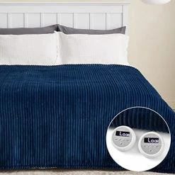 Bedsure Heated Blanket Electric Throw - Soft Ribbed Fleece Fast Heating Electric Blanket With 6 Heating Levels & 4 Time Settings, 3 Hours Auto-Off (50×60 Inches, Dark Grey) 25 Bedsure Heated Blanket Electric Throw - Soft Ribbed Fleece Fast Heating Electric Blanket With 6 Heating Levels & 4 Time Settings, 3 Hours Auto-Off (50×60 Inches, Dark Grey) -Electric Blankets Sales Store 511e3D8uFpL. AC