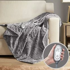 Hyde Lane Sherpa Electric Throw Blanket | Premium Snow Leopard 60x70 Oversized Plush Heating Blanket | Extra Cozy & Soft | 3 Heat Settings | Auto-Shutoff | Machine Washable -Electric Blankets Sales Store 512T7noRV1L. AC