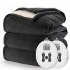 Sunbeam Royal Luxe Sherpa Night Fog Heated Blanket - King -Electric Blankets Sales Store 512ZuXYMmxL