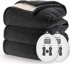 Sunbeam Royal Luxe Sherpa Night Fog Heated Blanket - King 15 Sunbeam Royal Luxe Sherpa Night Fog Heated Blanket - King -Electric Blankets Sales Store 512ZuXYMmxL. AC