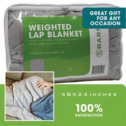 BARMY Weighted Lap Blanket (48"x24", 6lbs) Weighted Lap Pad With Removable Cover For Adults, Teens And Kids, Cotton Inner Blanket, Weighted Throw Blanket - Cool Gray 11 BARMY Weighted Lap Blanket (48"x24", 6lbs) Weighted Lap Pad With Removable Cover For Adults, Teens And Kids, Cotton Inner Blanket, Weighted Throw Blanket - Cool Gray -Electric Blankets Sales Store 512wmkRCiPL
