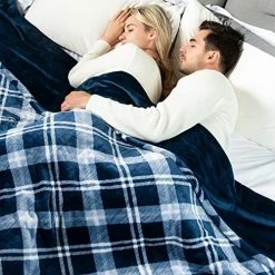 [5 Year Warranty] WOOMER Electric Heated Throw Blanket, Soft Flannel Fast Heating Blanket, Twin Size 62"x 84", 10 Heating Levels & 0.5-12H Auto Off, Over-Heat Protection White -Electric Blankets Sales Store 51328Xee2mL. AC 1