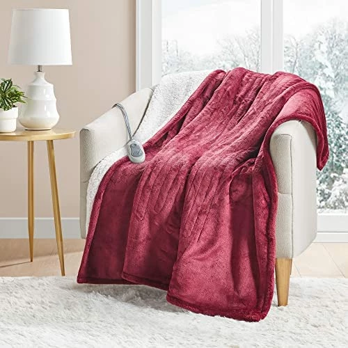 MP2 Plush Sherpa Throw Electric Blanket For Lap W/ 3 Heating Levels & 2 Hours Auto Shut Off, UL Certified EMF Radiation Safe, Machine Washable, 50"x60", Frost Grey 11 MP2 Plush Sherpa Throw Electric Blanket For Lap W/ 3 Heating Levels & 2 Hours Auto Shut Off, UL Certified EMF Radiation Safe, Machine Washable, 50"x60", Frost Grey - Image 9