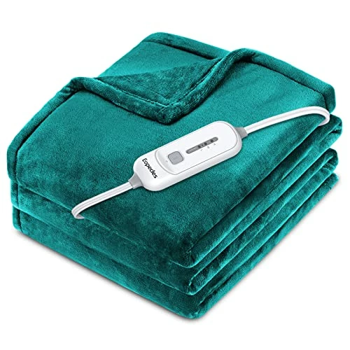 Eopecles Heated Blanket Electric Blanket Full Size, Reversible Flannel 72" X 84" For Full Bed, With 8 Hour Auto Off & 3 Heating Levels, Fast Heating Blanket-ETL Certification, Machine Washable,Green 3 Eopecles Heated Blanket Electric Blanket Full Size, Reversible Flannel 72" X 84" For Full Bed, With 8 Hour Auto Off & 3 Heating Levels, Fast Heating Blanket-ETL Certification, Machine Washable,Green